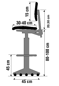 Chair for Sit/Stand Workstation